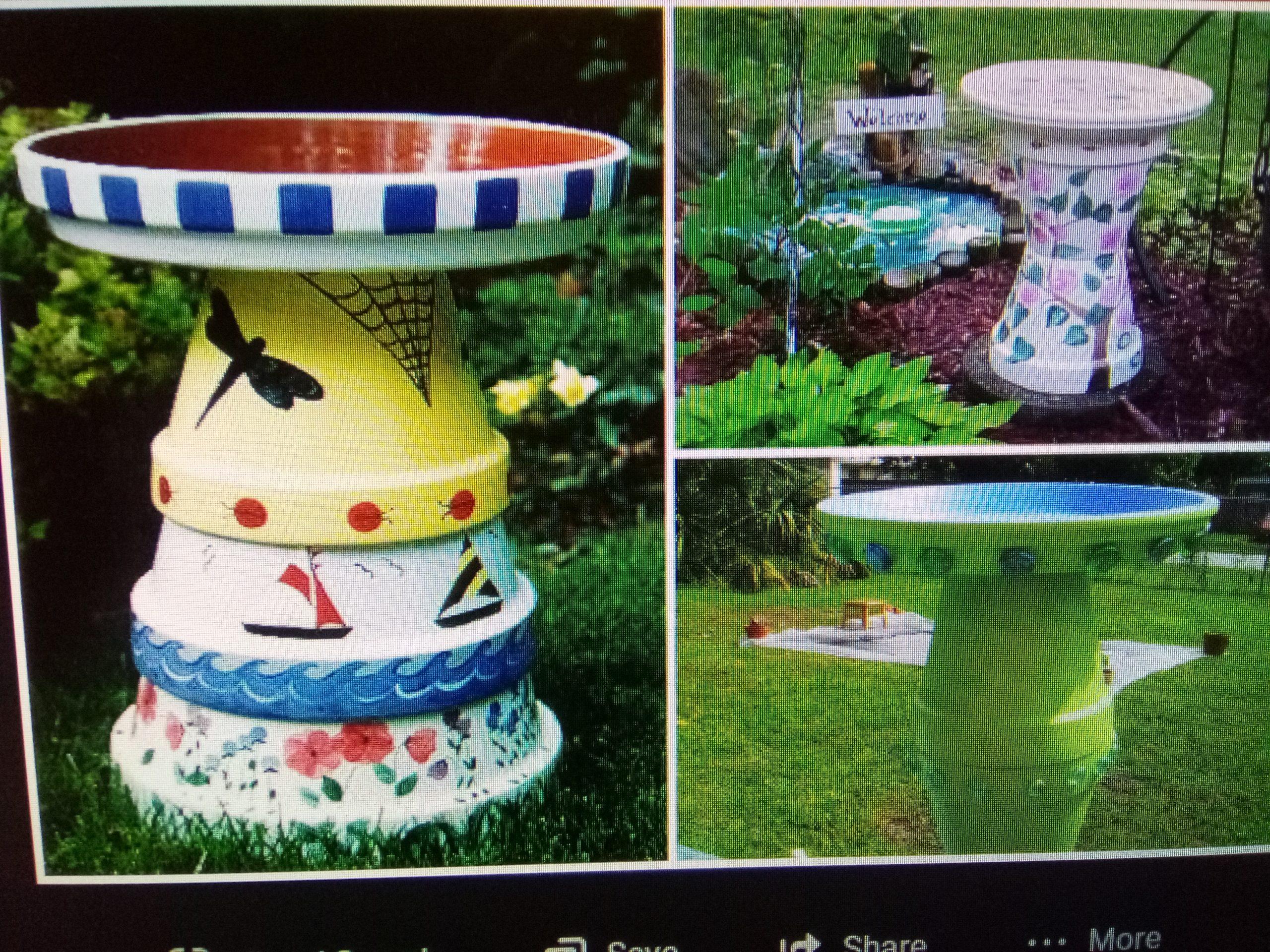 Flower Pot Bird Bath Craft Event at Fortuna Ace! Kabats Ace