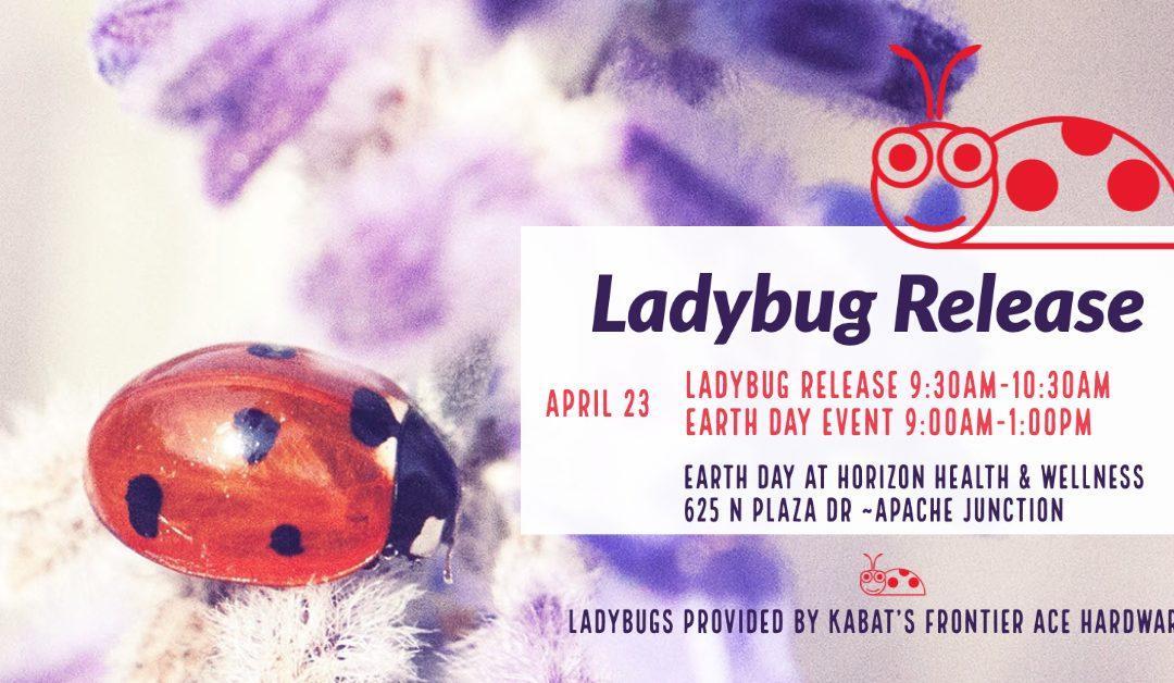 LADY BUG RELEASE – Earth Day at Horizon Health
