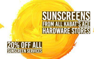 SAVE 20% on ALL Sunscreen Services!