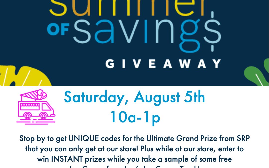 SRP GRAND PRIZE GIVEAWAY & Leo’s Ice Cream Event
