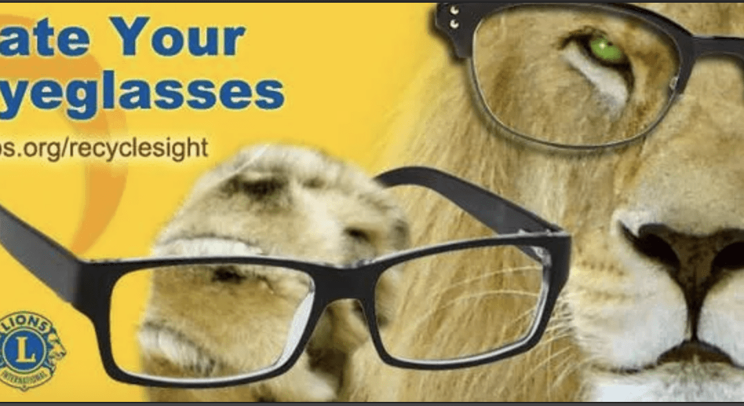 LIONS CLUB COLLECTING EYE GLASSES