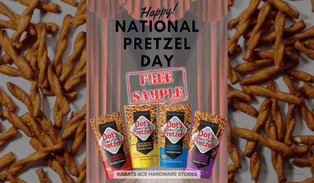 National “DOTS” Pretzel Day! FREE SAMPLES